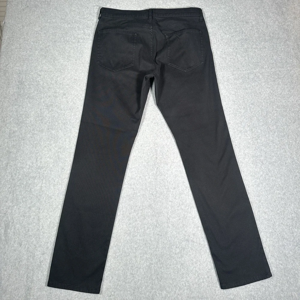 Vince Men's Pants Size 32 Black Slim 5-Pocket Stretch Chino - Picture 8 of 8